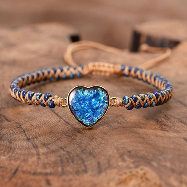 Unique Blue Opal Braided Bracelet-Your Soul Place